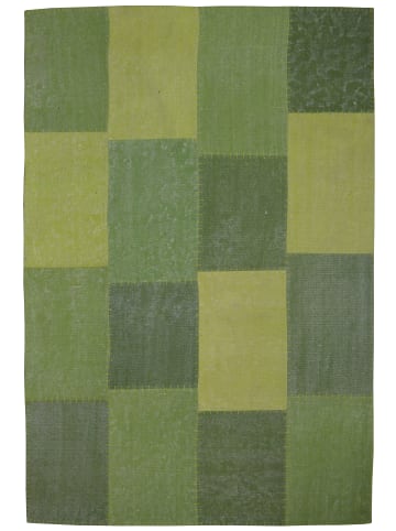 Kayoom Kurzflor Teppich Lyrical 110 in multi - grün - rechteckig