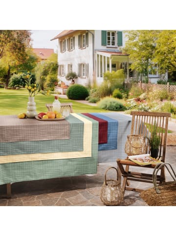 REDBEST Baumwollmischung Tischläufer Pasadena in burgund