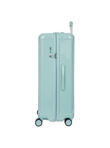 BRIC`s Positano - 4-Rollen-Trolley L 78 cm erw. (emerald green) in light blue