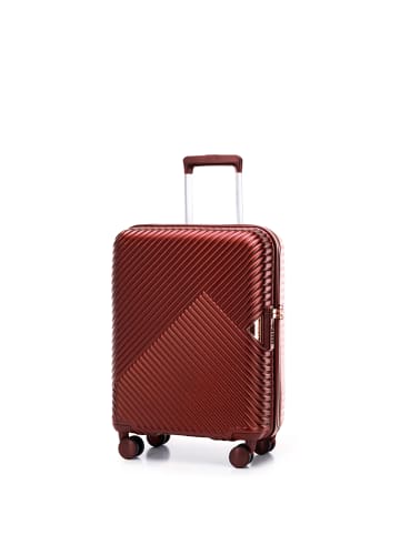 Wittchen Cabin case and cosmetic case with a striped design in Dark red