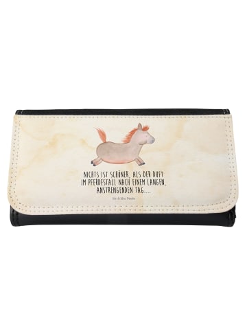 Mr. & Mrs. Panda Damen Geldbeutel Pferd Springen mit Spruch in Vintage