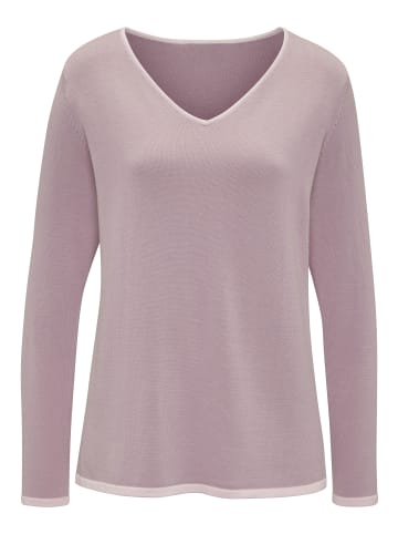 Vivance by Lascana V-Ausschnitt-Pullover in mauve-rosé