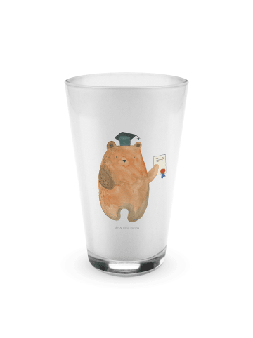 Mr. & Mrs. Panda Blümchentailglas Bär Prüfung ohne Spruch in Transparent