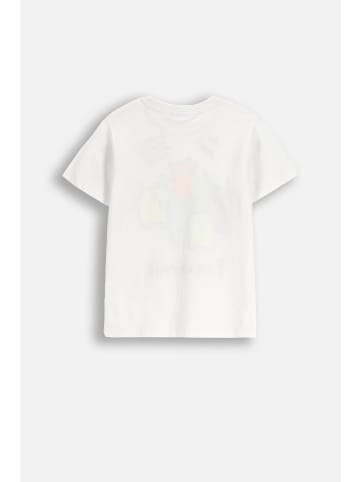 Coccodrillo Baumwoll-T-Shirt mit kurzen Ärmeln in weiß