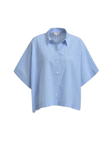 Milano Italy Wide Shirt Blouse in Azur Print