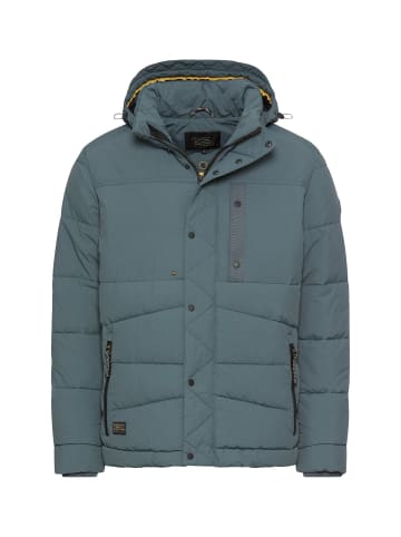 Camel Active Gesteppte Daunenjacke mit abnehmbarer Kapuze in Blau