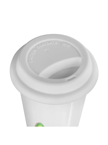 Mr. & Mrs. Panda Thermobecher Avocado Schwangerschaft ohne Spruch in Weiß