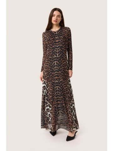 Soaked in Luxury Jerseykleid SLVarine Gerade Passform in Leopard Pattern
