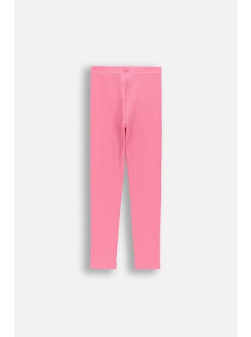 Coccodrillo Gerippte Leggings mit langem Bein in rosa