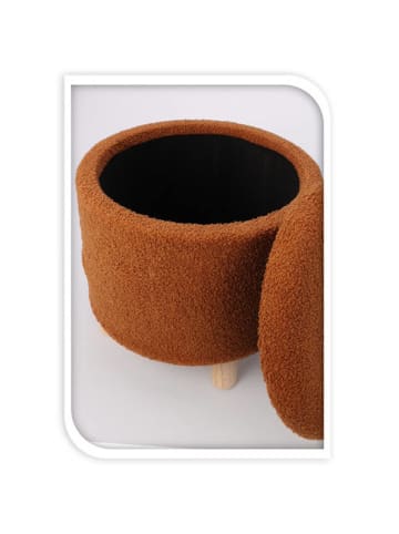 Home&Styling Collection Gepolsterter Hocker in braun