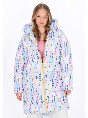 myMo Women Coat in light blue multicolor