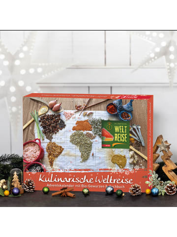 ROTH Gewürz Adventskalender Kulinarische Weltreise mit Buch in Orange