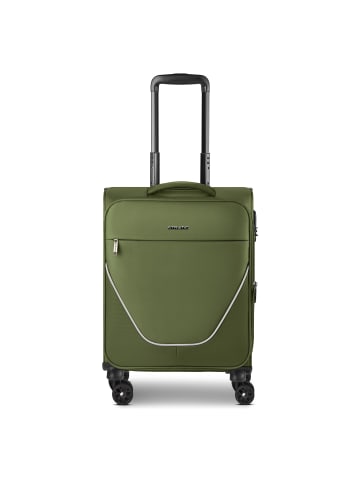 Stratic taska 4 Rollen Kabinentrolley S 55 cm mit Dehnfalte olive