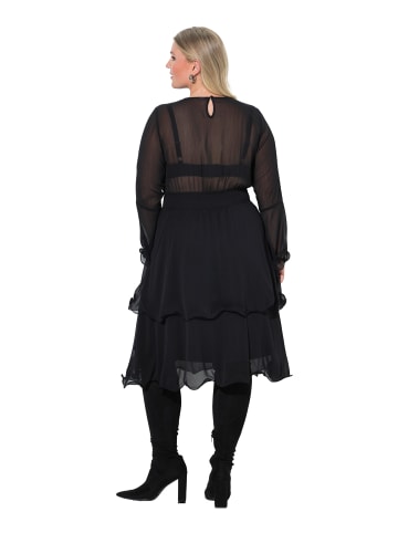 MIAMODA Midikleid in schwarz