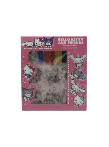 Hello Kitty Bastelset Anhänger bemalen 6 Motive 8 Farben 6 Schlüsselringe