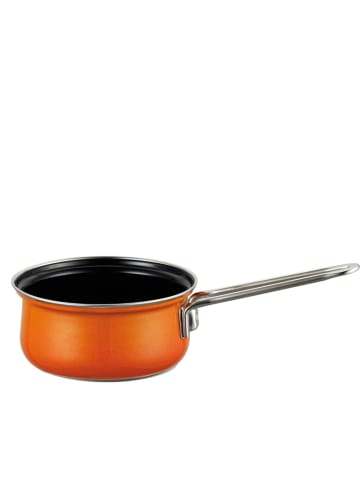 Riess Stielkasserolle Nouvelle Corall Emaille Induktion in Orange