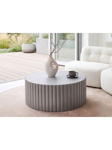 Beliani Couchtisch POZZA in Grau - (W) 117 x (H) 42 x (L) 117 cm