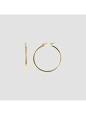 Adeliás Damen Ohrringe – Creole aus Edelstahl in gold