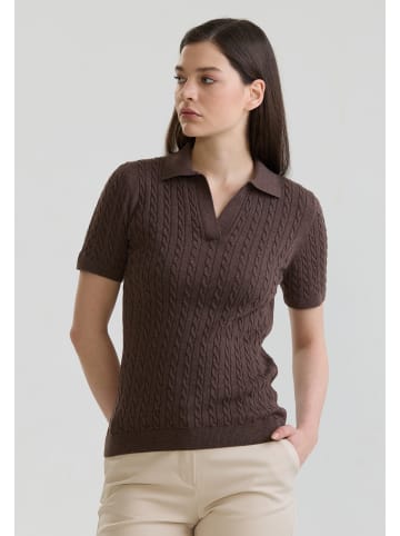 Felix Hardy Polo Shirt Kurzarm in braun