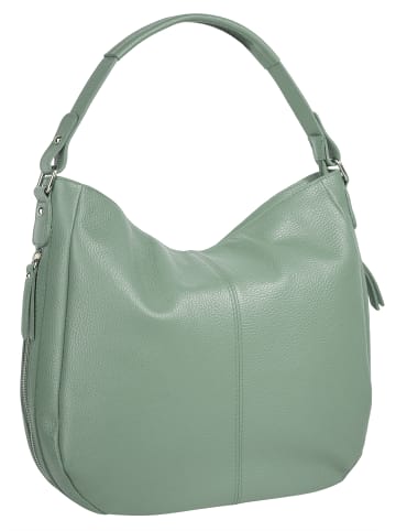 Cluty Shopper echt Leder in grün