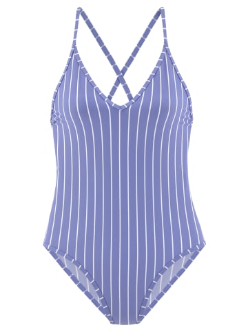 Vivance Badeanzug in blau-creme