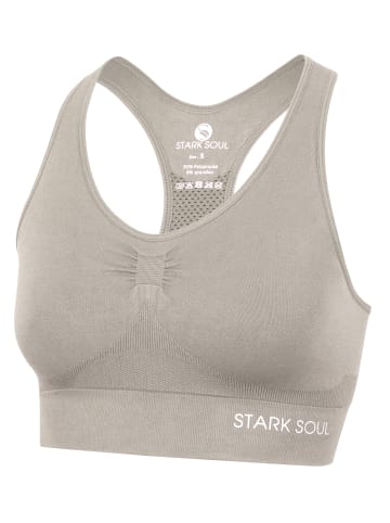 Stark Soul® Seamless Light Sports Bra - Sport BH in beige