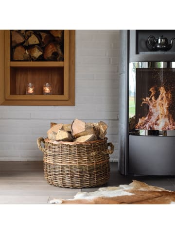 UNUS Weidekorb mit Seilgriffen in Braun