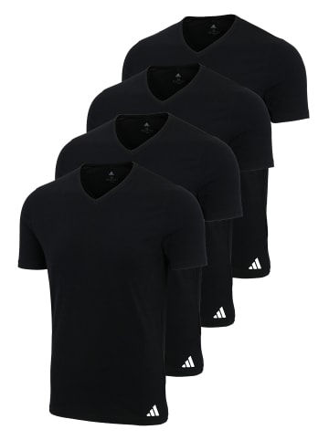 Adidas Sportswear Unterhemd / Shirt Kurzarm Active Flex Cotton in Schwarz