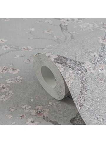 A.S. Création Tapete Blossom Poetry in Graurosé