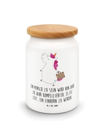 Mr. & Mrs. Panda aufbewahrungsbehälter Einhorn Koffer mit Spruch in Weiß