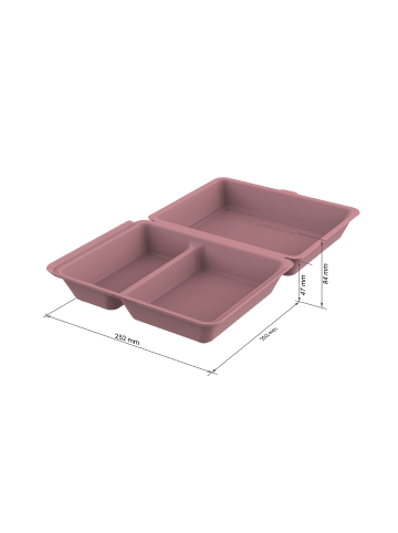 elasto Menübox "ToGo" large in raffiniertes rot