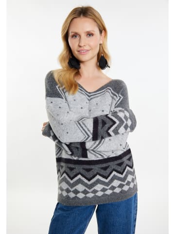 usha FESTIVAL Pullover in Grau Mehrfarbig