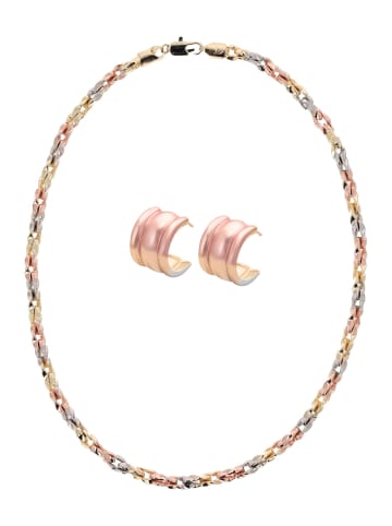 faina Women Jewelry Set in gold rose silver