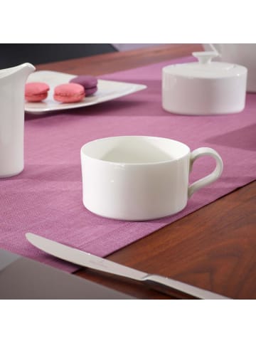 Villeroy & Boch 6er Set Teetassen mit Untertassen Modern Grace 150 ml in weiß