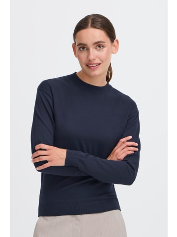 Oxmo Strickpullover OXISCANNY LS in Blau