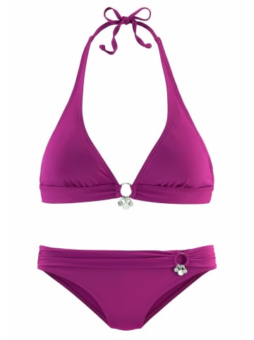 S. Oliver Triangel-Bikini in fuchsia