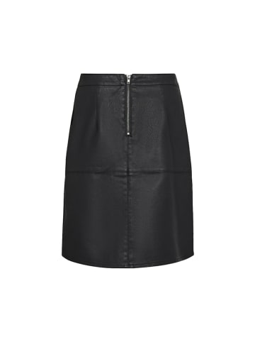 soyaconcept Lederimitatrock für Damen in schwarz