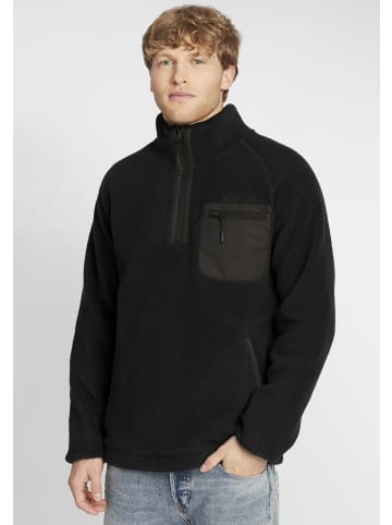 INDICODE Fleecejacke IDTrout 55379MM Herren Fleecejacke mit Stehkragen in Schwarz