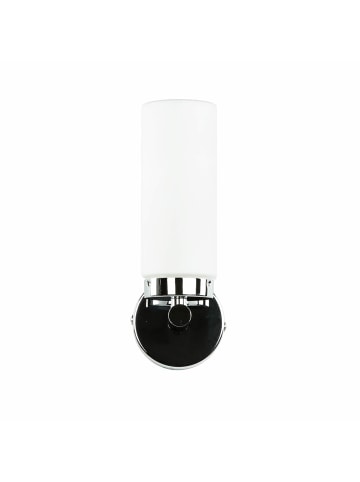 Licht-Erlebnisse Wandlampe (B)8 x (H)22 cm in Chrom Weiß