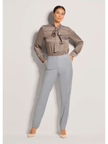 MADELEINE Bügelfalten-Hose in steingrau / melange