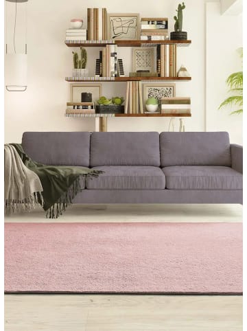 Atticgo Waschbarer Kurzflor-Teppich CORALINE in rosa