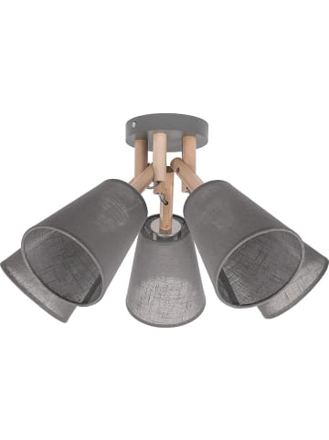 Licht-Erlebnisse Deckenlampe (B)47 x (L)47 x (H)31 cm in Helles Holz Grau