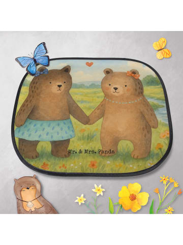 Mr. & Mrs. Panda Sonnenschutz Auto Bär Freundin Design ohne Spruch in Weiß