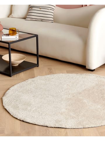 Beliani Shaggy DEMRE in Beige - (W) 140 x (H) 2 x (L) 140 cm