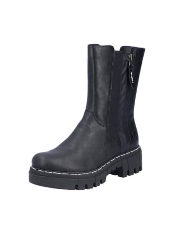 rieker Plateau Stiefeletten in Schwarz