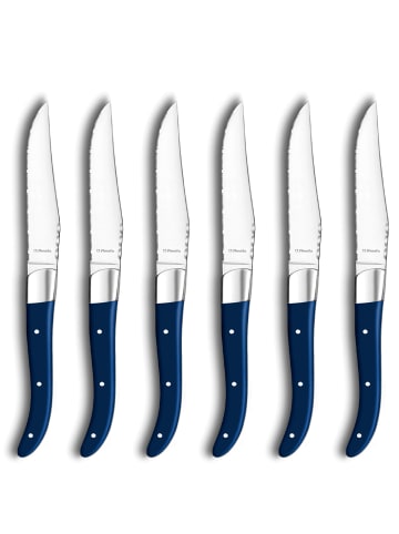 Amefa 6-tlg. Steakmesser Set ROYAL STEAK in blau