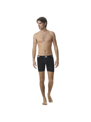 adidas Boxershort 6er Pack in Schwarz/Weiß/Grau