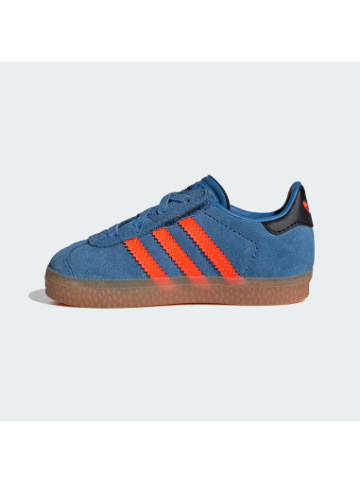 adidas Sneaker Gazelle in Focus Blue / Solar Orange / Core Black