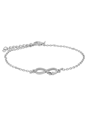 Adeliás Damen Armband – Unendlichkeitszeichen aus Edelstahl 17 cm in silber