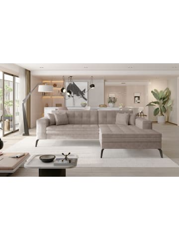MF Design Sokka Recamiere Rechts in Beige -  (L) 292 x (B) 292 x (H) 84 cm